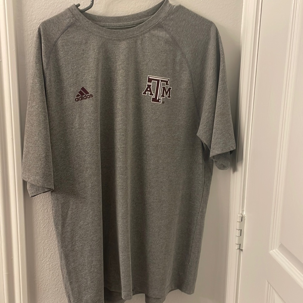 Texas A&M Adidas Football T-Shirt Size Large